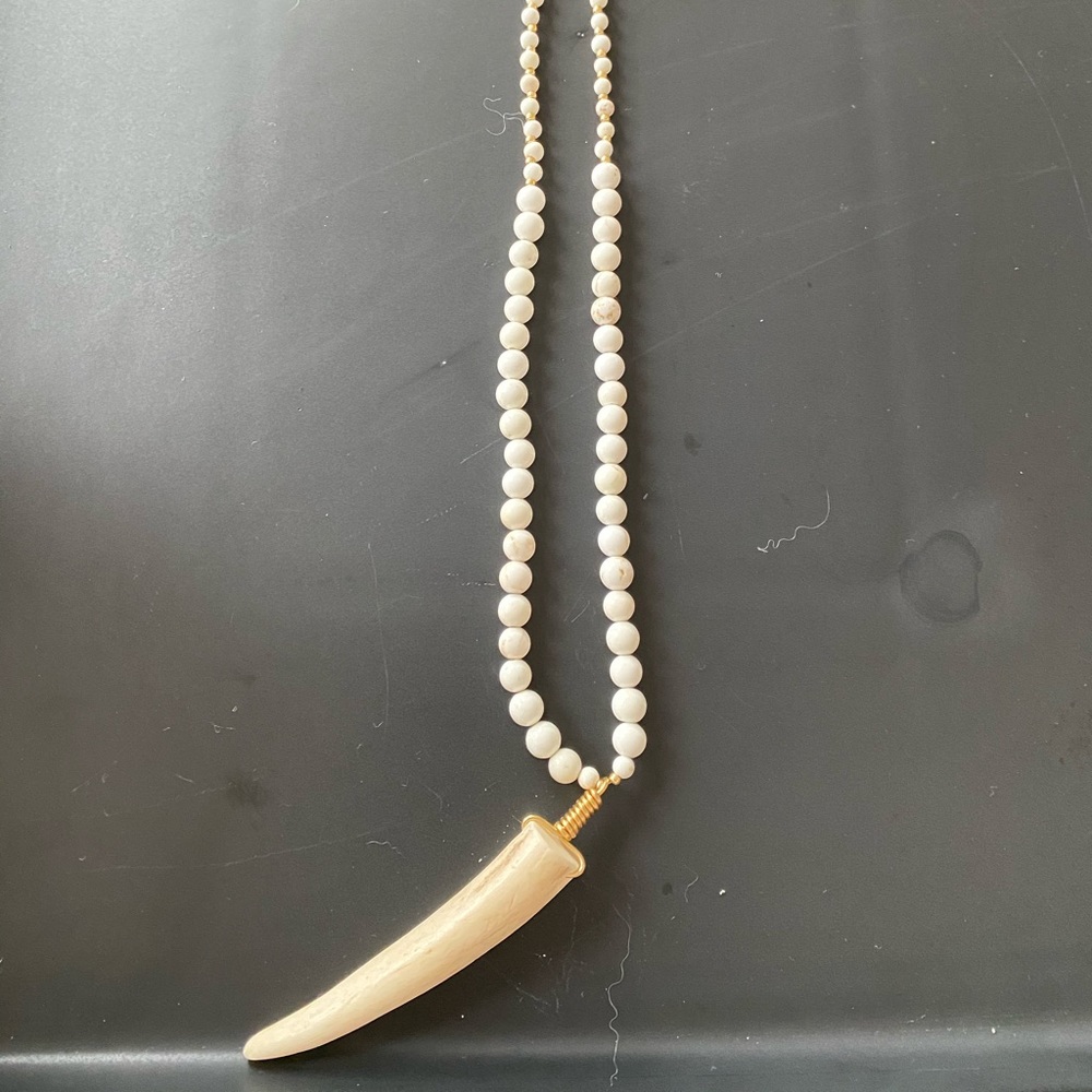 Long Tessa & Trish horn necklace